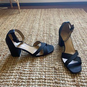Naturalizer Leather Ankle Strap Heeled Sandals